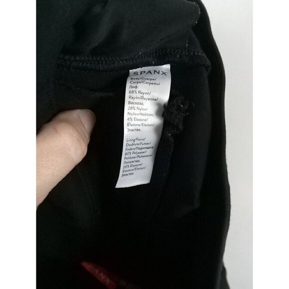 Spanx Pants Women's Size XS Black Career Professional Pull On Crop Mid Rise - Picture 9 of 13